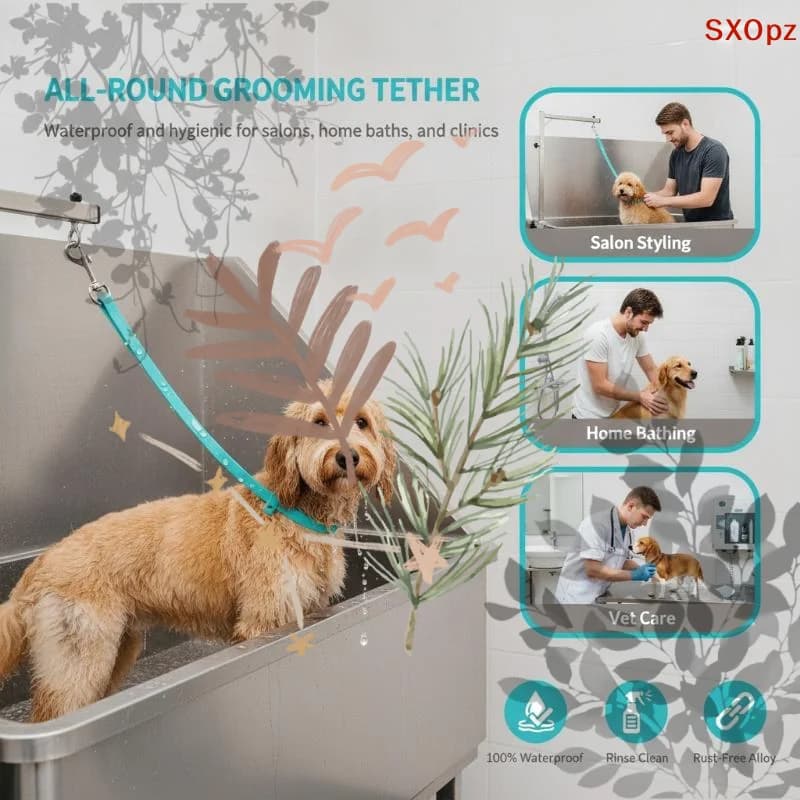 TThickened Thickened Silicone Leash: Dog Grooming Table Hanging Rope Bathing Pet Supplies