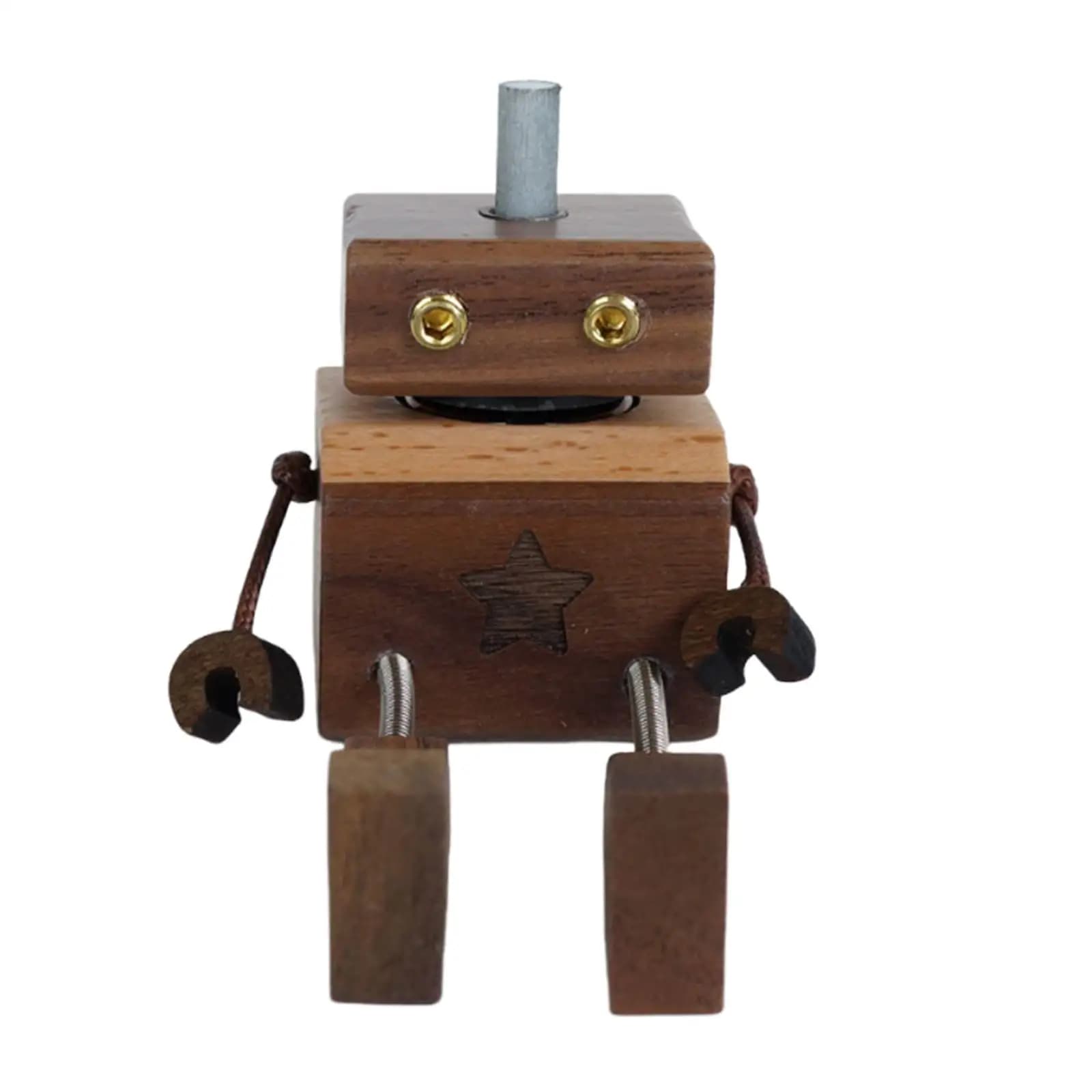 Robot Car Essential Oil Diffuser Wooden Compact Perfume Diffuser Car Decoration