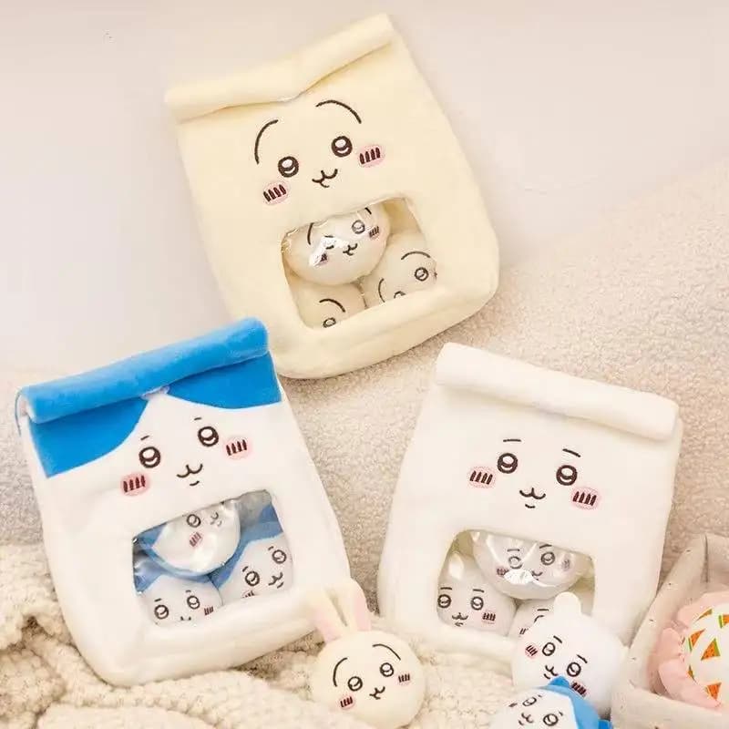 20cm Latest Bag of Snacks Small Eight Kawaii Stuffed Plush Toy Doll Cartoon Anime Cute Gift for Children Fun Doll Christmas