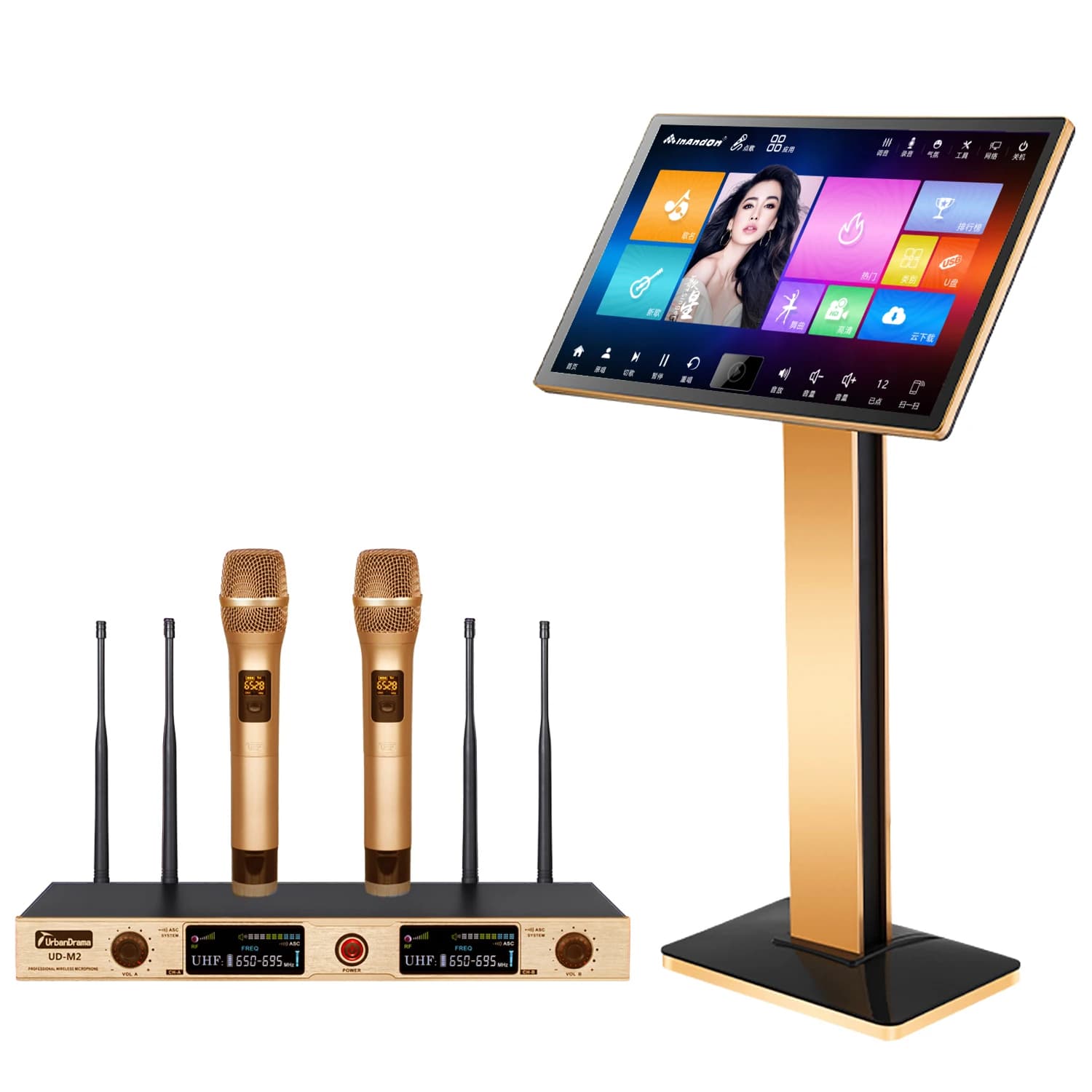 Lettore Karaoke da 21,5" Touch Screen Wifi Macchina Karaoke KTV da 8 TB KTV professionale Sistema Karaoke per canto tutto in uno