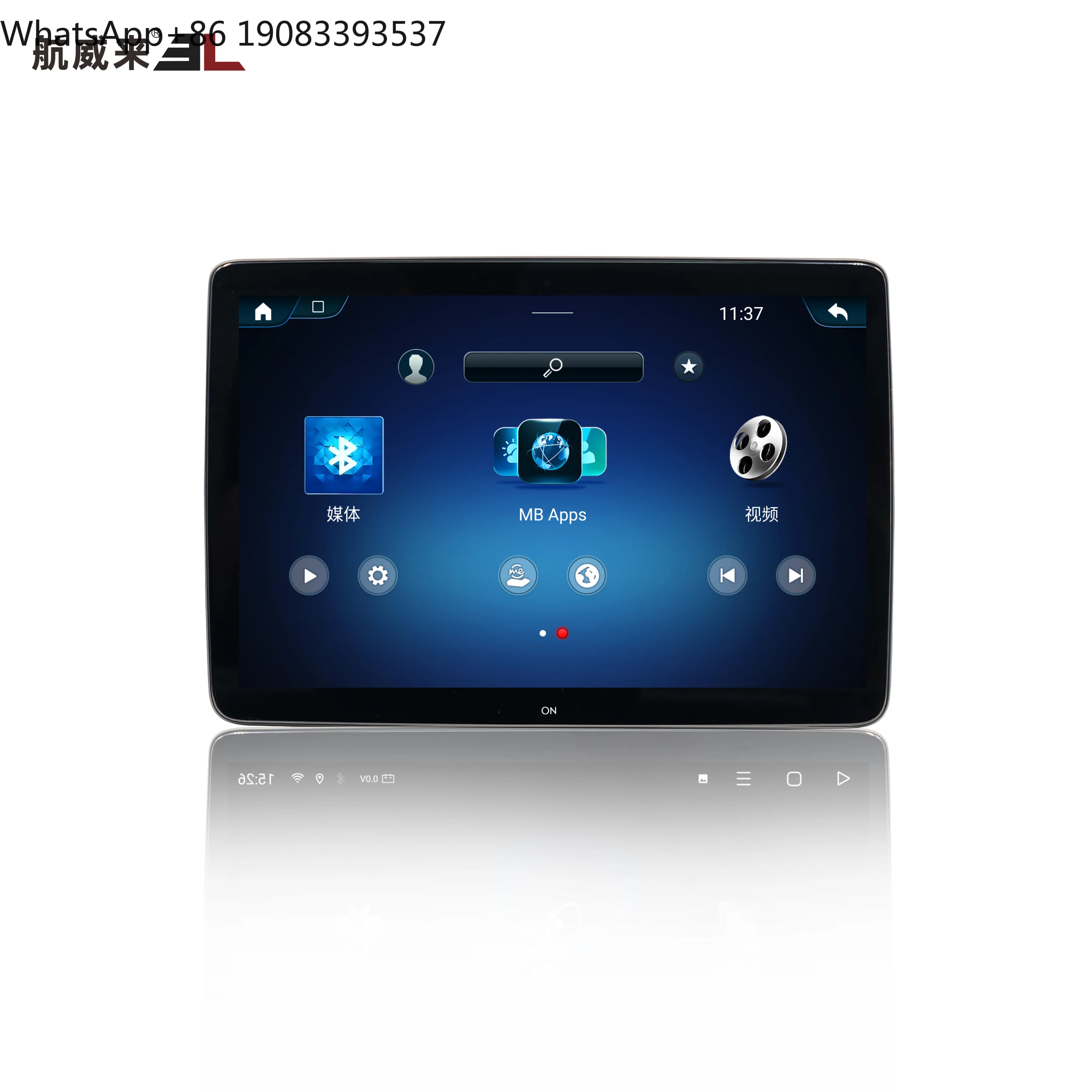 Monitor LCD Android da 13,3 Pollici per Poggiatesta Auto, Collegamento Diretto per BMW Serie X5/X7, Lettore di Intrattenimento per Sedili Posteriori