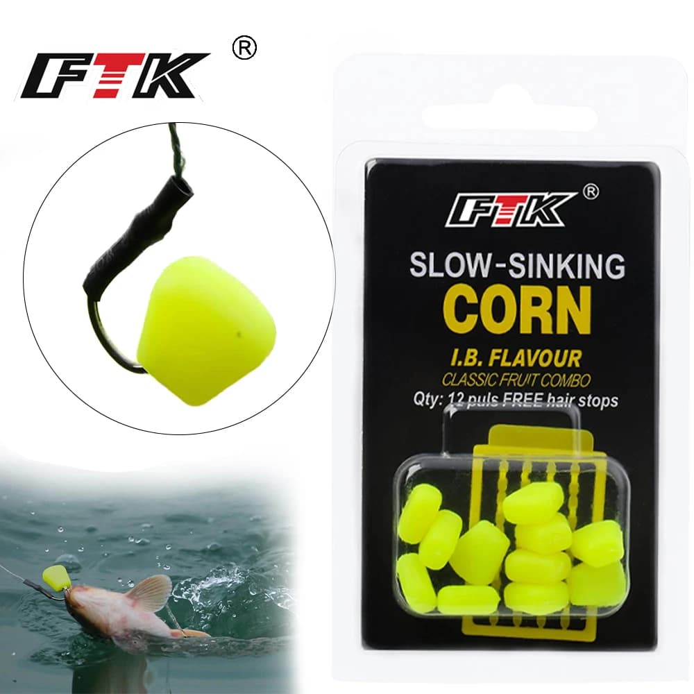 FTK 1Card Boilies per la pesca alla carpa Pop Corn 2 stile galleggiante mais esca finta esca pop up Boilies Rig carpa esca attrezzatura da pesca