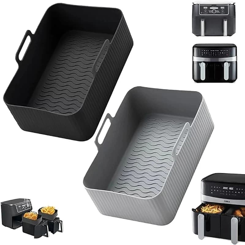 Accessori per friggitrice ad aria friggitrice ad aria cestello in Silicone teglia da forno fodera per pentole in Silicone griglia per arrosti accessori per friggitrice ad aria