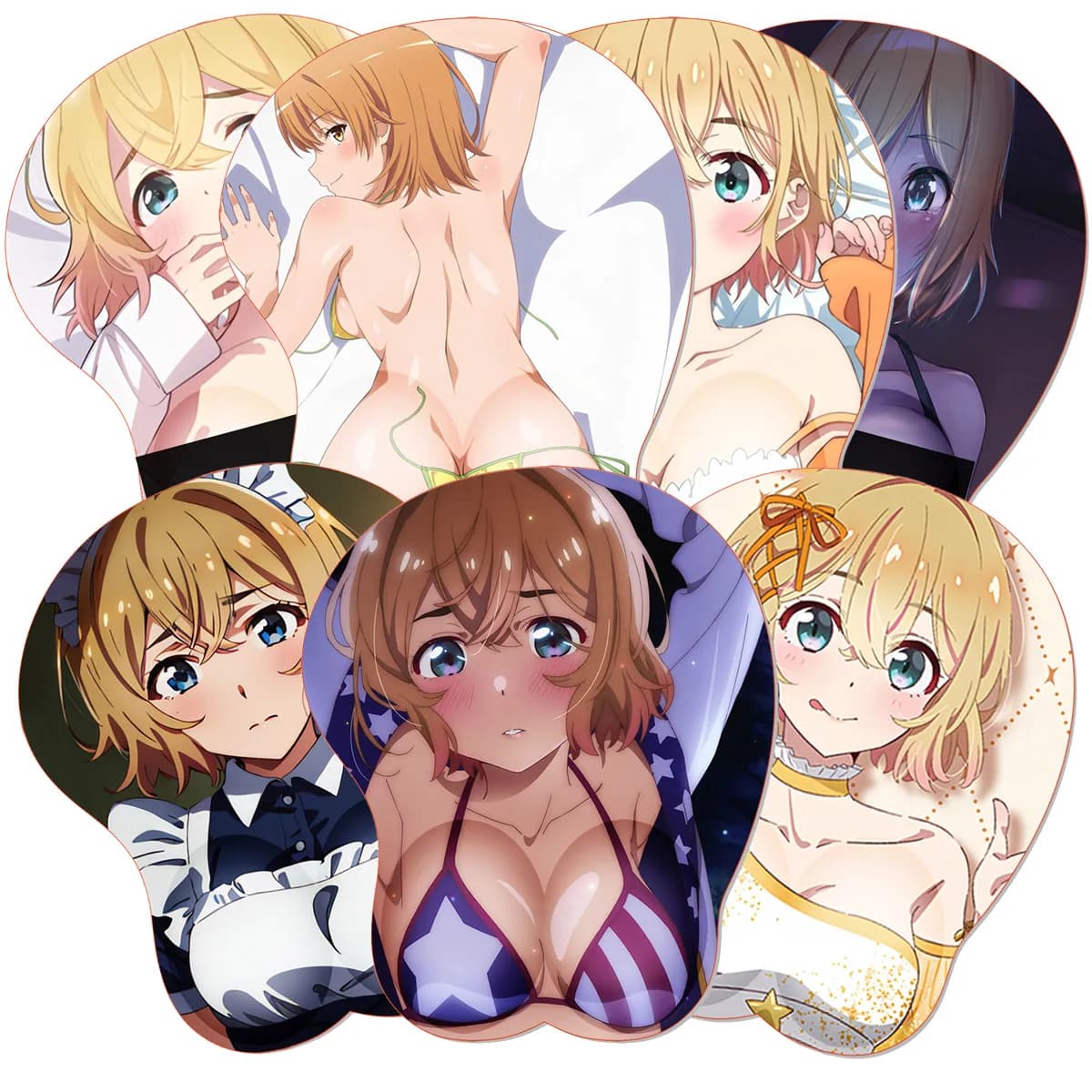 Anime Mami Nanami 3D Mouse Pad R_Romantico C_Comedy SNAFU Mousepad Anime Silicone Titty Boobs Poggiapolsi MousePad Oppai Mouse Mat