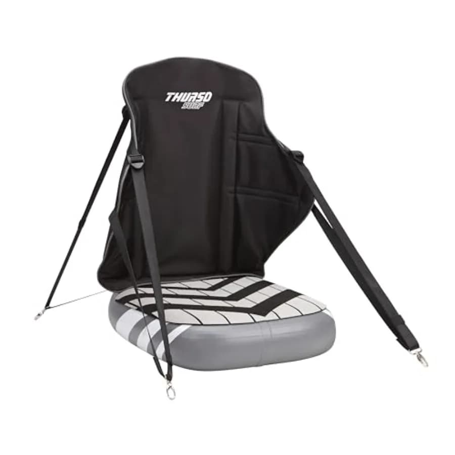 Sedile Universale Gonfiabile per Kayak con Supporto per la Schiena - Sedile Regolabile per Paddle Board Sit-on-Top con Schienale Extra Robusto e Confortevole