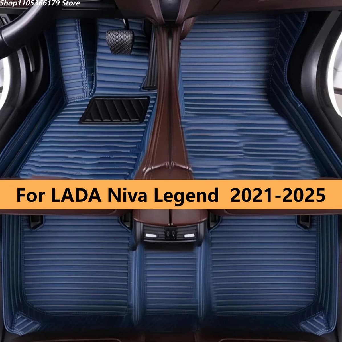 Car Floor Mats Fit For LADA Niva Legend 2021 2022 2023 2024 2025Auto Leather Front Rear Row Carpet Pads Full Set Foot Matts Rugs