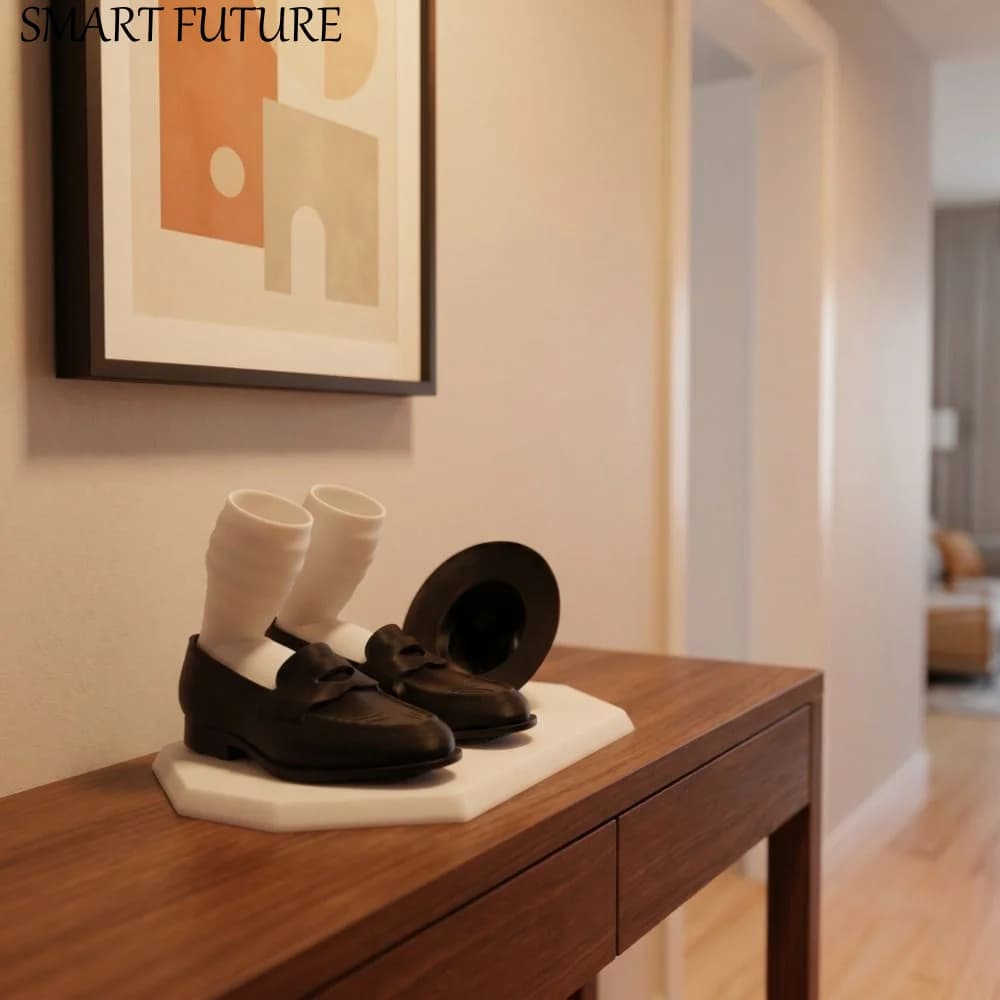 Funny Stylized Character 3D Printed Pen Holder Creative Art Ornament Dynamic Posture Desk Organizer Human Shaped Unique Design
