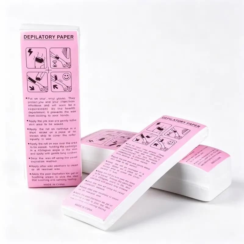 Disposable Depilatory Wax Paper Non‑woven Hair Removal Wax Strips Paper For Body Leg Arm Armpit Salon Home Waxing Hair Removal