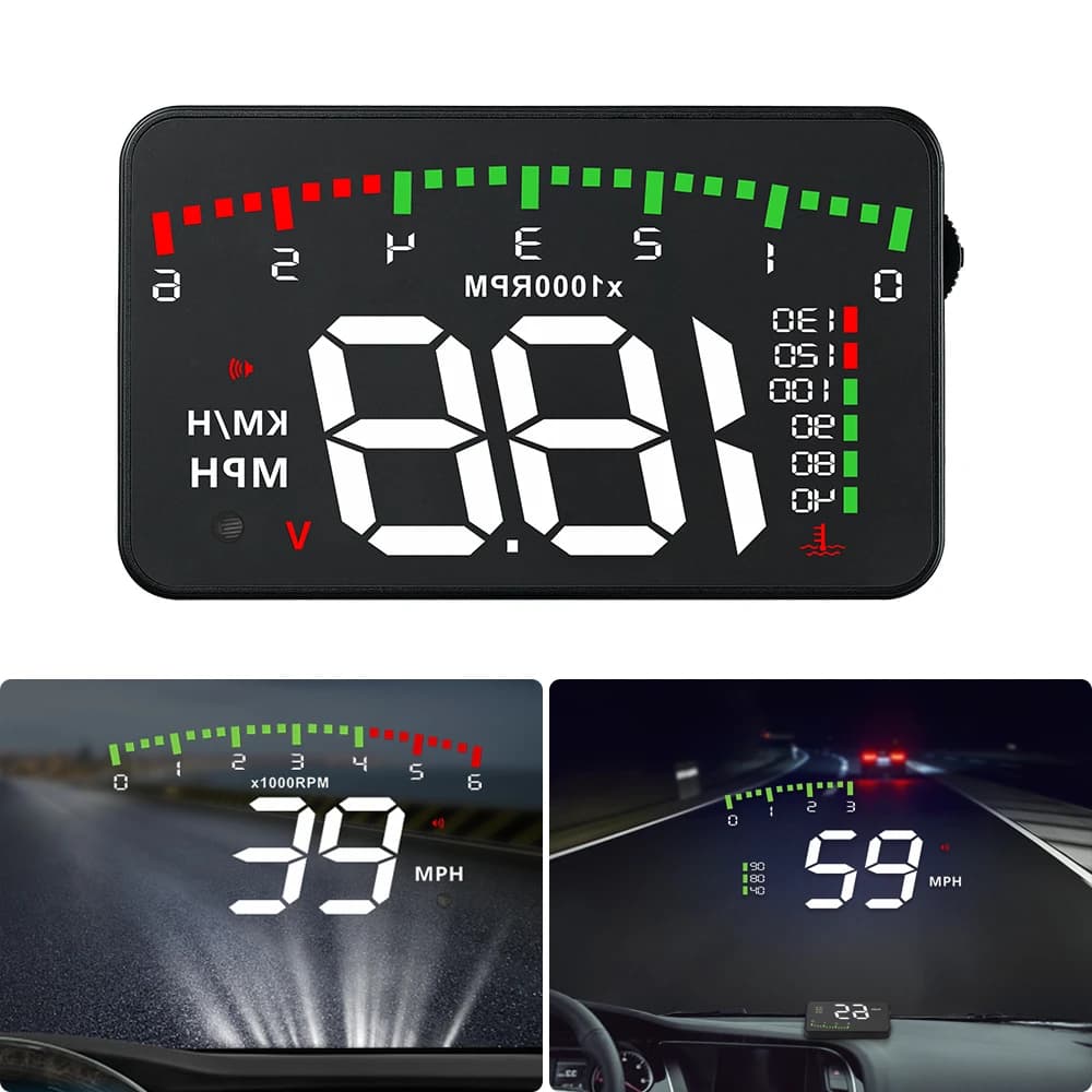 A900 Display HUD Auto Proiettore per Auto con Allarme EOBD OBD2 Head-Up Display Tachimetro Accessori Elettronici per Parabrezza