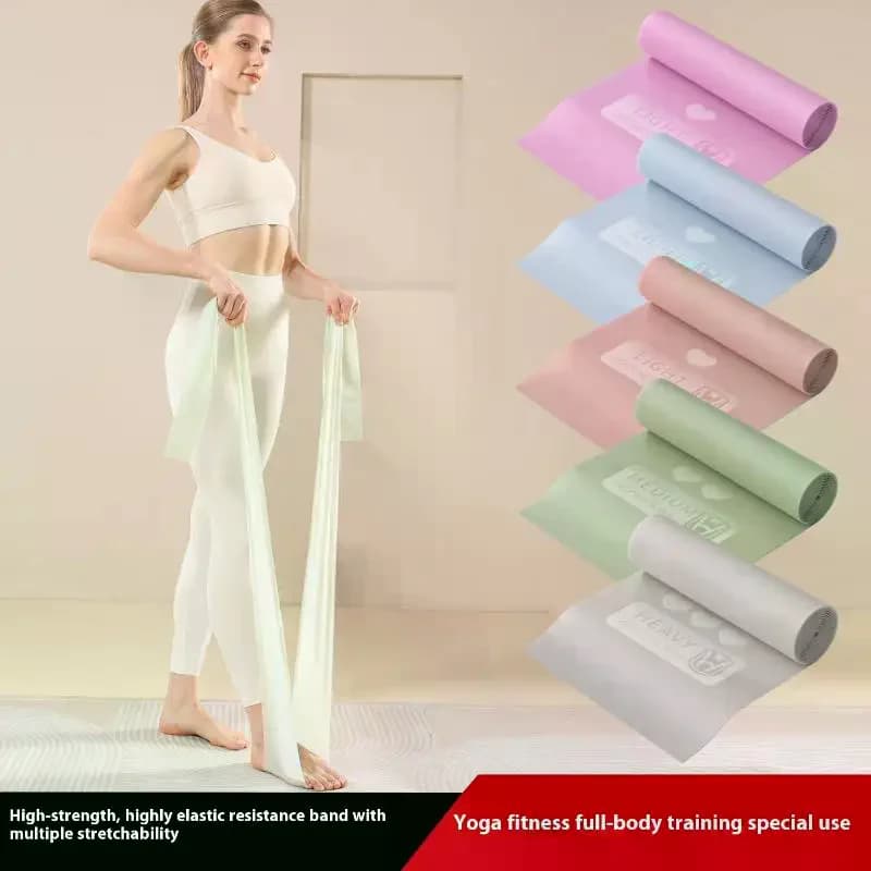 Yoga Tension Piece For Home Use Beginners Stretching Training Resistance Band Women's Body Fitness Latin Dance Elastic Band