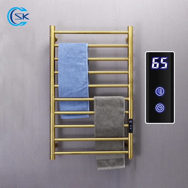 Scaldasalviette da bagno. Portasciugamani elettrico in acciaio inossidabile 304. Portasciugamani riscaldato con fili nascosti/esposti. Asciugamani intelligente.110V/220V