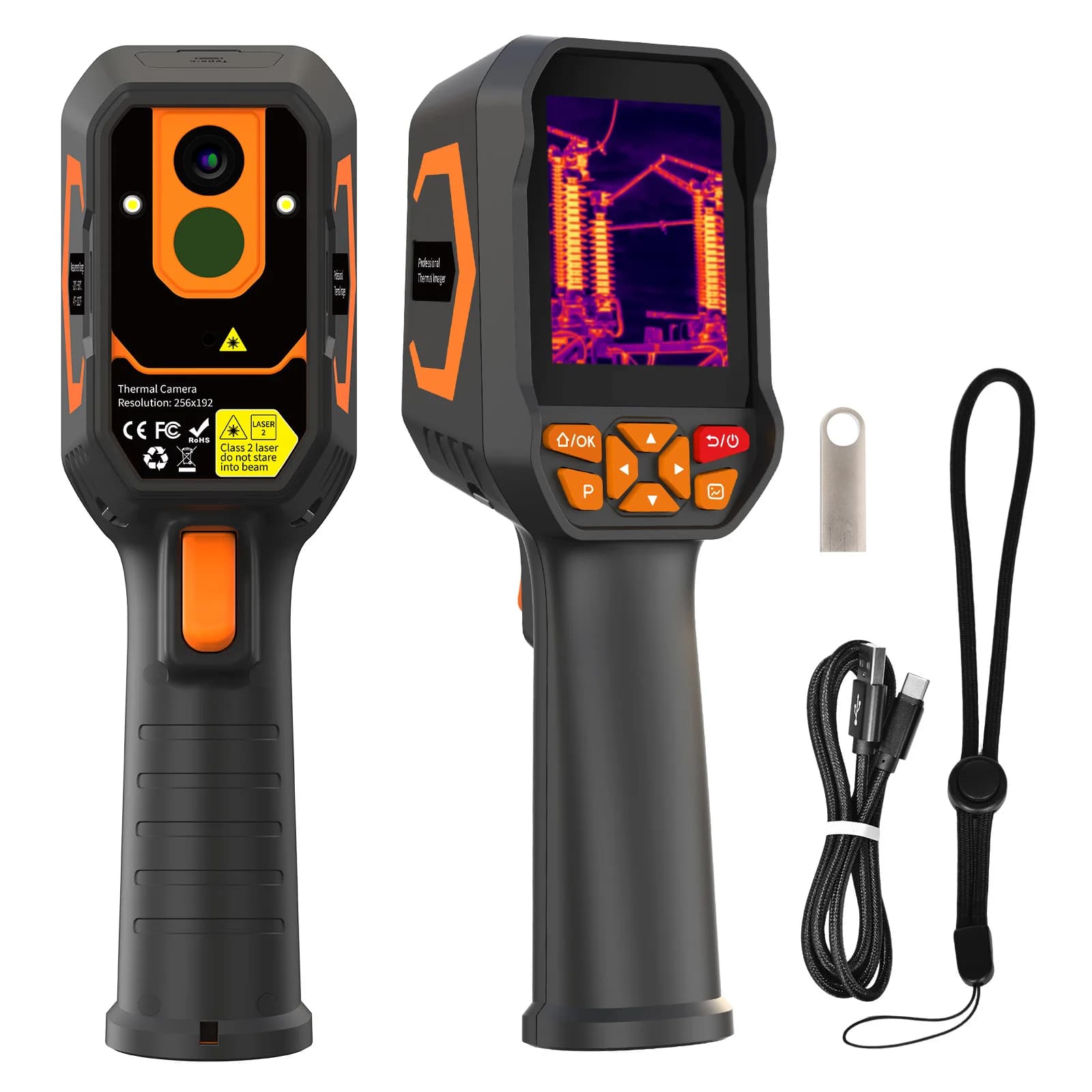 Termocamera Rilevatore di Perdite d'Acqua/Aria, Termocamera a Infrarossi AIOMEST con Risoluzione TISR 512x384, Analisi 2D/3D su PC