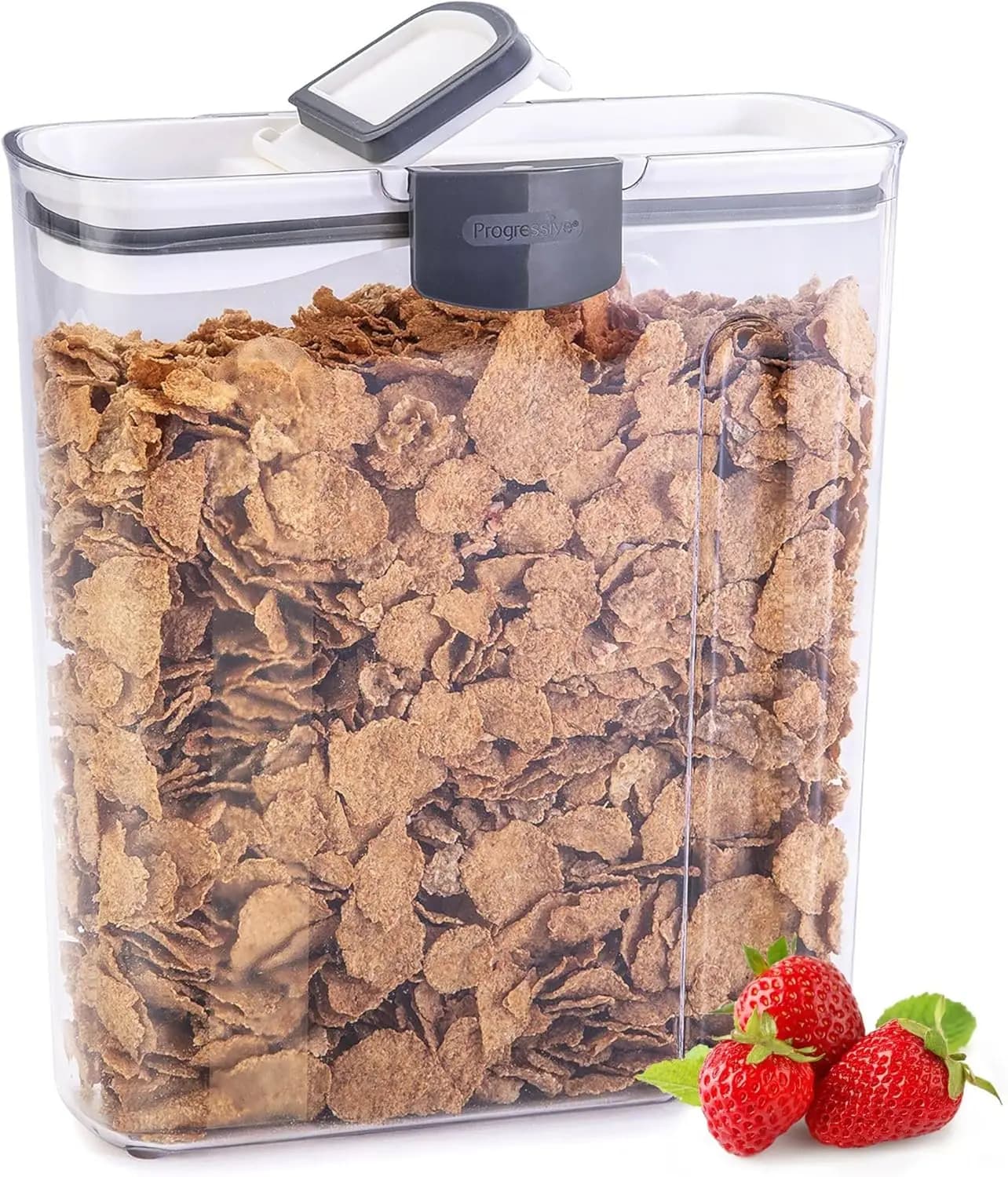 Airtight Container for 3 Quart Cereals, BPA-Free Plastic Food Container with Freshness Clasp