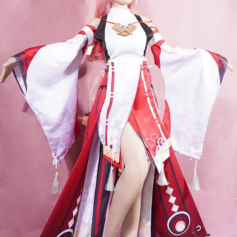 Halloween Yae Miko Cosplay Costume Cosplay Uniform Impact Wig Cosplay Souls Chinese style Halloween Costumes for Women Game