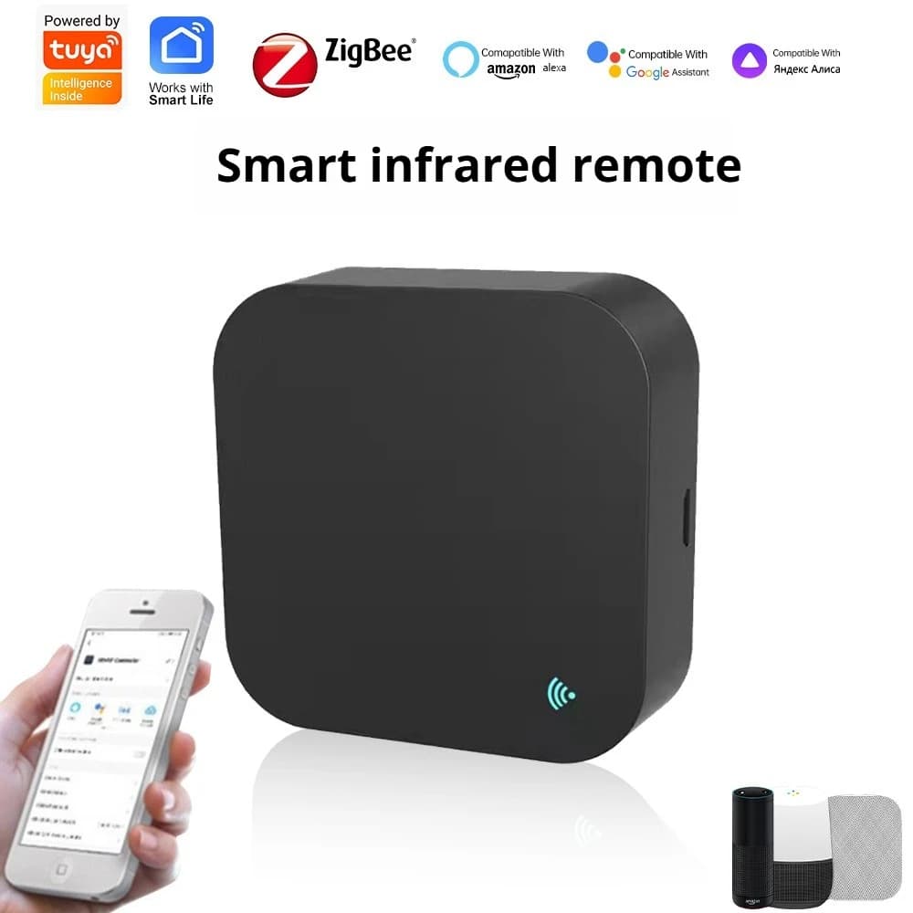 Graffiti WiFi smart infrared remote control RF repeater voice remote for air conditioner and TV