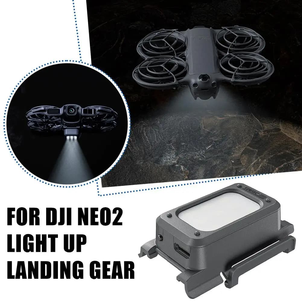 Drone Luce notturna Carrello di atterraggio per DJI Neo 2 Accessori Luci ricaricabili LED Night Fly Gamba di atterraggio rinforzata Kit 2 in 1