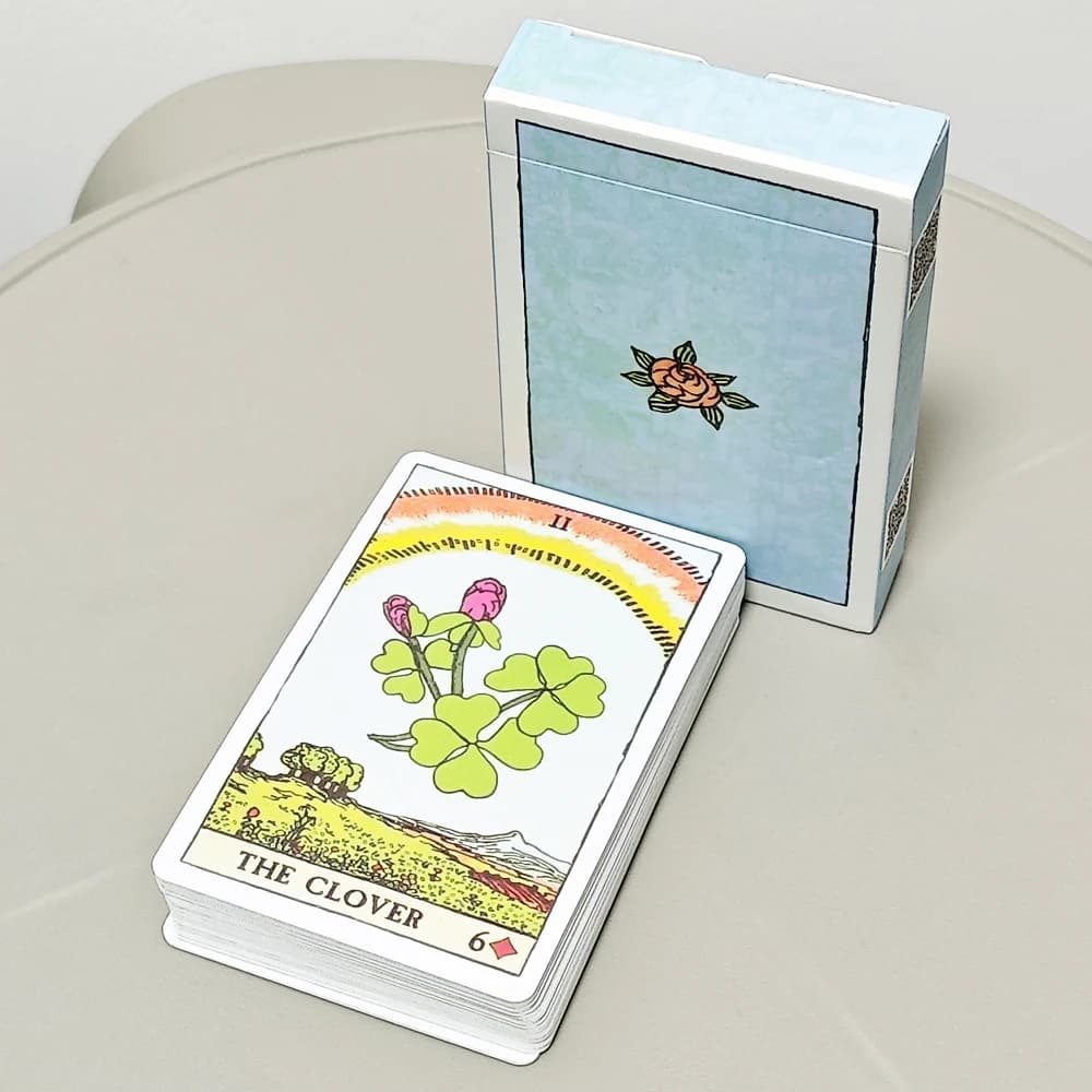 Pixie's Astounding Lenormand 9*6cm 36 Pcs Cards Created with Artwork From The Smith-Waite Tarot Deck and “The Golden Vanity"