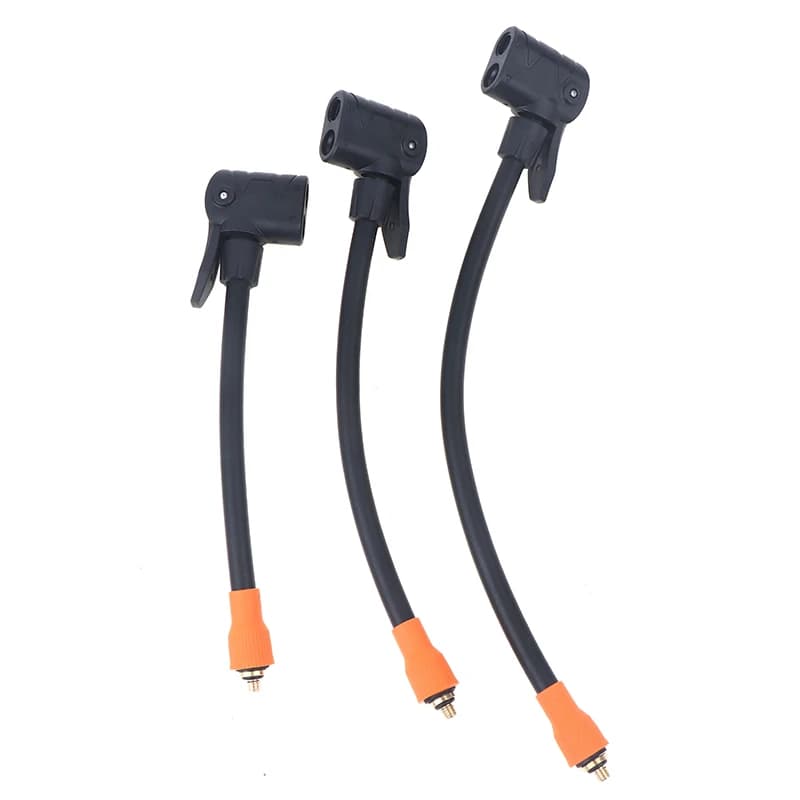 M6 Thread Locking Air Chuck With Air Tube Standard Tire Valve Fine Thread Suitable For M6 Thread Integrated Air Pump