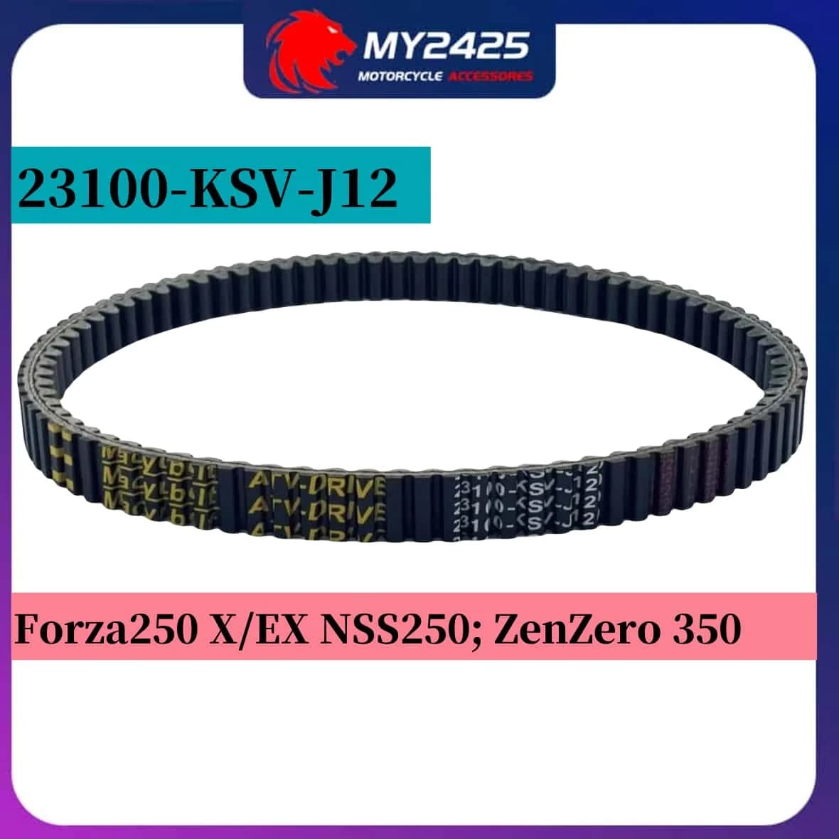 933x26x14 Cinghia di Trasmissione Del Motociclo Per H/onda Forza250 NSS250 MF08 NSS 250 EX Benelli ZenZero 350 23100-KSV-J12 Cinghia di Trasmissione