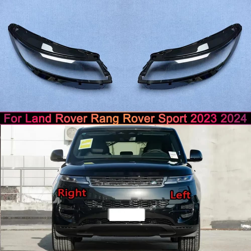 For Land Rover Rang Rover Sport 2023 2024 Headlights Cover Transparent Headlamp Shell Lens Replace Original Lampshade Plexiglass