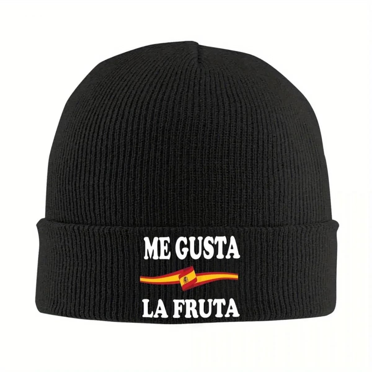 Me Gusta La Fruta Spain Spanish Hat Autumn Winter Beanie New Politica Graciosa Caps Men Women Knitted Caps