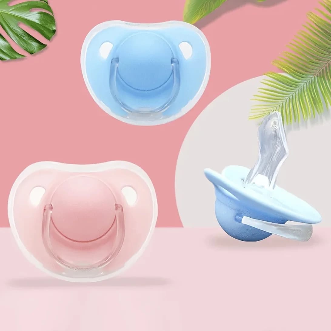 Succhietto per ciuccio per bambini da 2 pezzi/pacco con coperchio per uso quotidiano e notturno