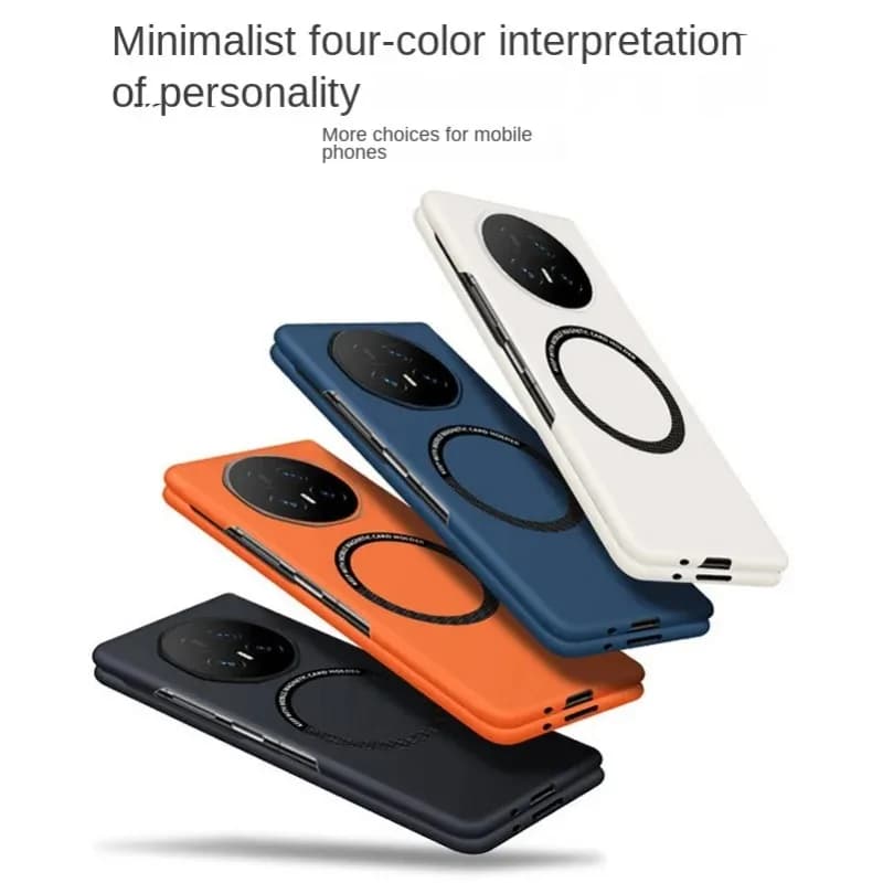 Custodia per telefono magnetica per auto senza telaio sottile di lusso per Honor Magic V5 V3 V2 Vs3 Vs2 Custodia protettiva rigida per ricarica wireless antiurto