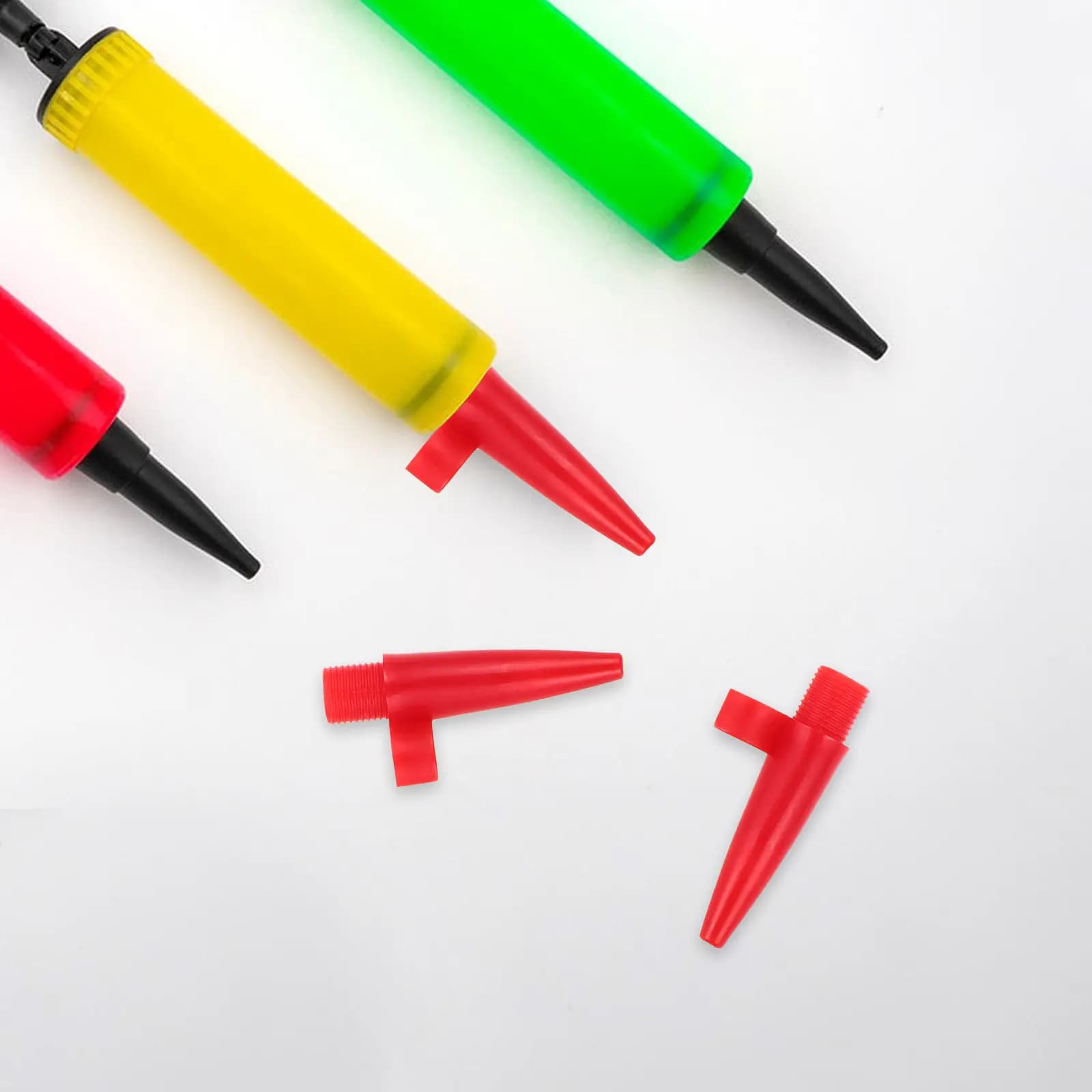 Kit di ricambio per ugelli per pompa ad aria in plastica resistente da 20 pezzi, adatto alla maggior parte delle pompe per materassi gonfiabili, pneumatici per biciclette