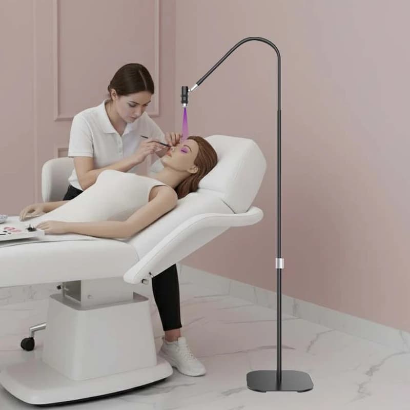 Lampada per polimerizzazione ciglia UV Luce colloidale per ciglia UV Touch Control Focus Interruttore a pedale 5V per estensione ciglia essiccatore per unghie