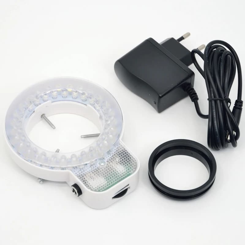 Le lampadine FYSCOPE 56/64/144pcs possono controllare l'illuminazione del microscopio ad anello bianco con luce a LED