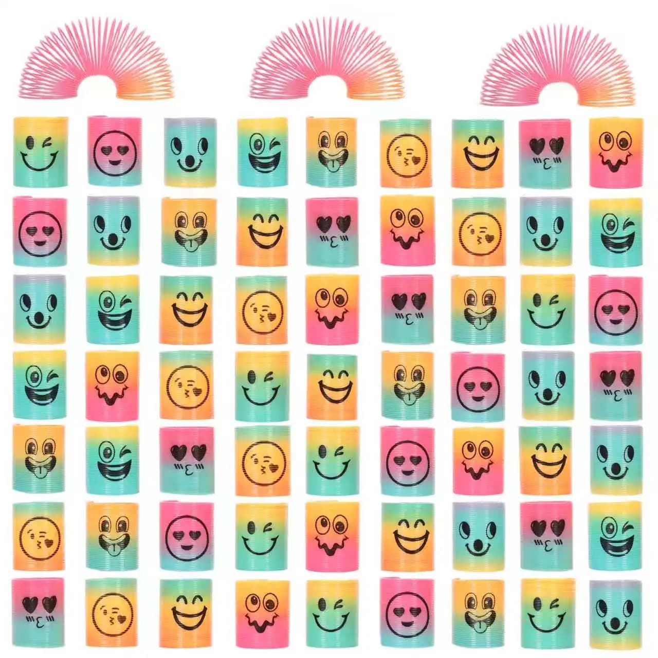 Rainbow Magic Colorful Plastic Spring Toy Playdough Bulk Pack - Fun Glow Party Classroom Prizes for Kids Spring Party Favors