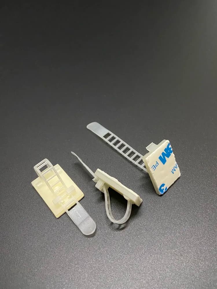 Supporto per Fascette in Nylon con Adesivo, Accessori per Cablaggio, Morsetto per Cavi, Organizzatore per Fili