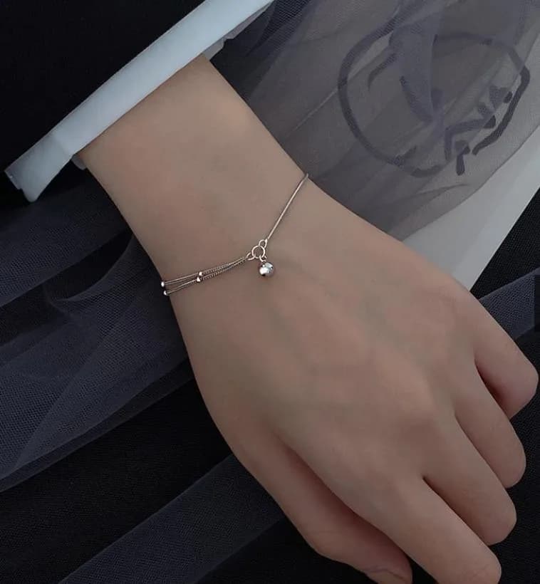 Braccialetto a doppio strato in argento Sterling 925 nuovo stile Cool per le donne regali per feste di compleanno per fidanzate accessori per gioielleria raffinata