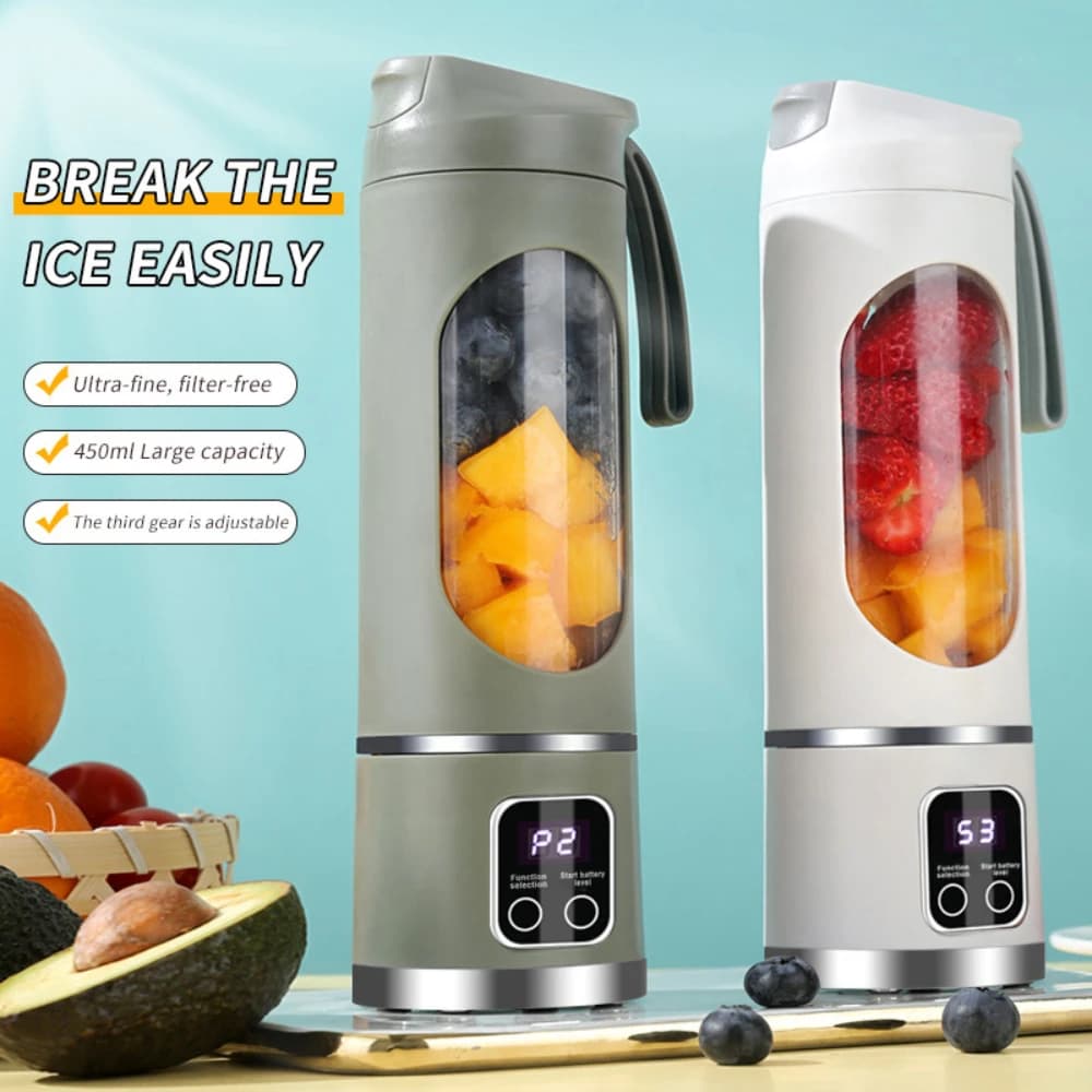 Handheld Blender USB Charging Juice Maker Suitable for Making Smoothies Milkshakes and Fruit Juices for Shakes and Smoothies