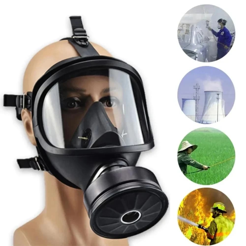 Maschera antigas tipo MF14 maschera a pieno facciale filtro respiratore chimico maschera di stimolazione autoassorbente protezione contro l'inquinamento nucleare