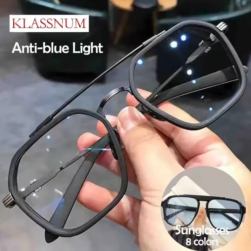 Occhiali da sole da donna di moda occhiali da sole oversize da uomo con montatura Anti-blu occhiali trasparenti UV400 occhiali da vista a specchio piatto 2023 nuovo