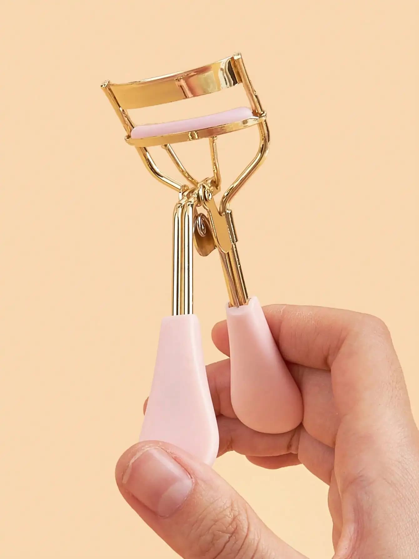 1 fold eyelashes with golden handle + 10 spare bearings, essential beauty tool, easily create perfectly curved eyelashes, fold portable eyelashes for travel, home, business use, toilet, bedroom, gift for women, mother's day