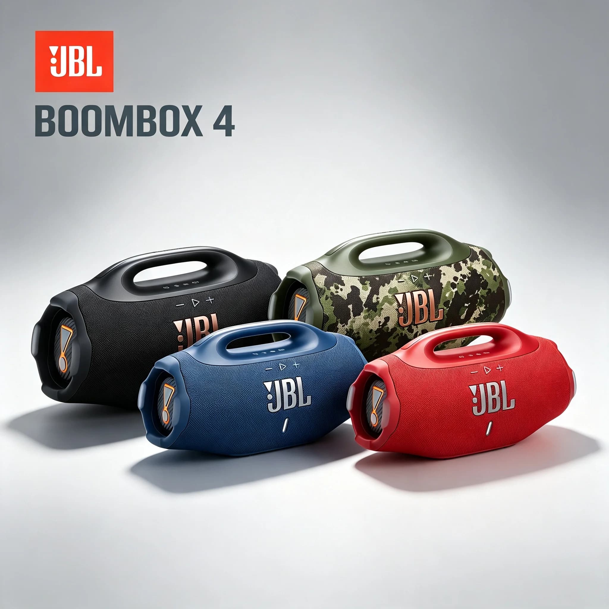 JBL BOOMBOX4 Big‑Size Wireless Speaker IP68 Waterproof Dustproof Strong Stereo Bass For Poolside Camping Outdoor Party