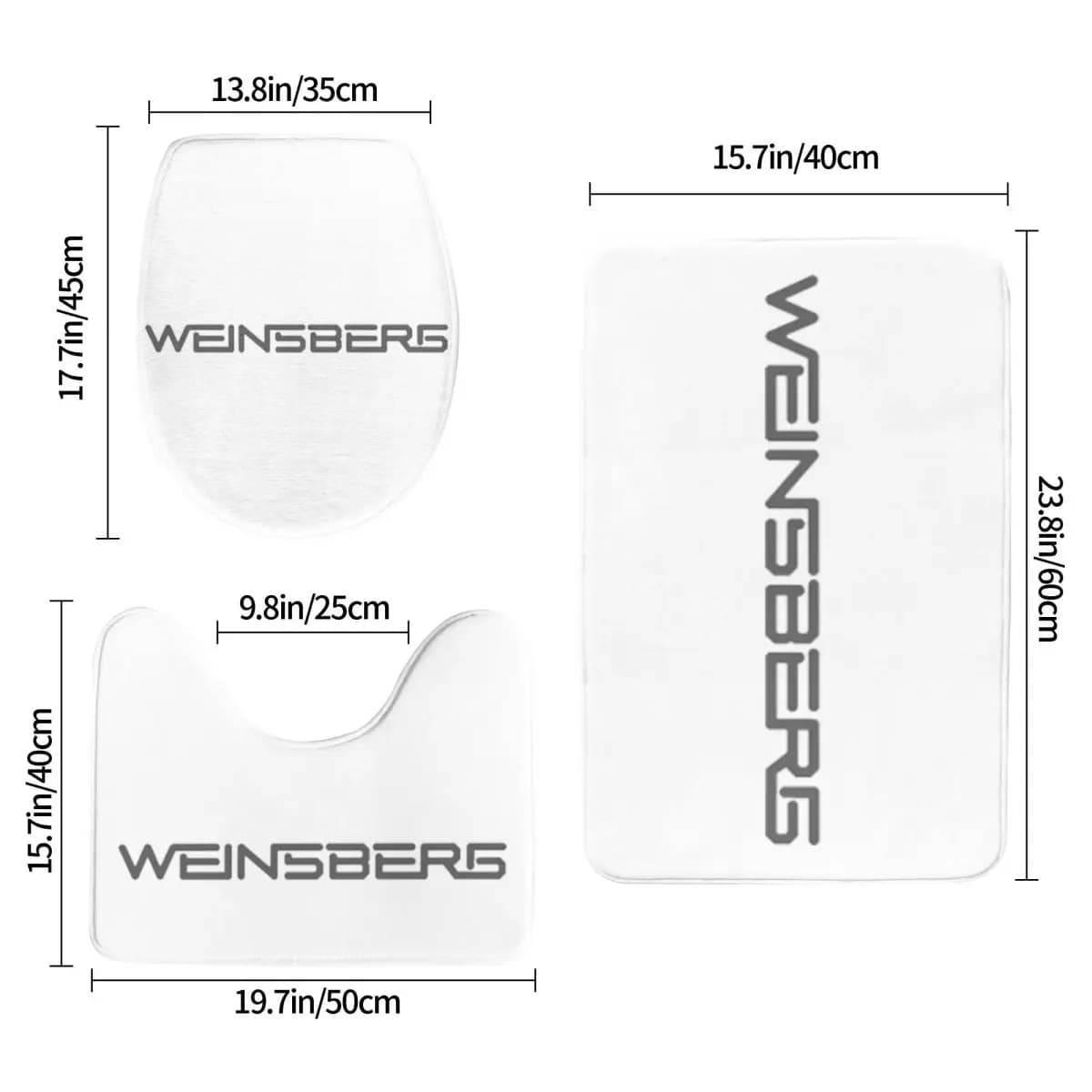 Weinsberg Caravan 3 pieces bathroom mat coverwater cover water home decoration anti-slip carpet