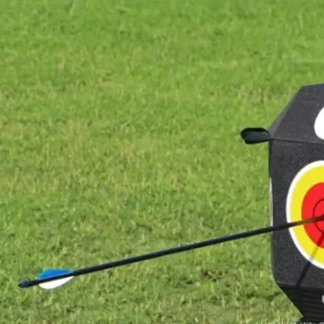 Roadsport 38x38x38cm 6-Side Cube Archery Target Self Healing XPE Foam Target with Handle for Compound Recurve Bow Practice