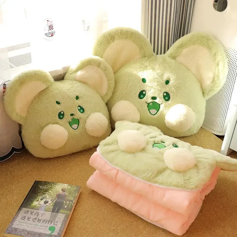 2 in 1 Cuscino Coperta da viaggio Pieghevole Aria condizionata Coperta Interni auto Cuscino Cuscino Ufficio Pisolino Trapunta Divano di casa Decor
