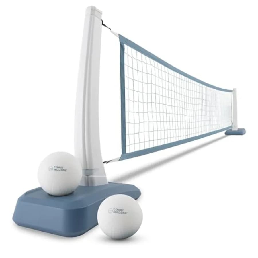 Rete da Pallavolo per Piscina Coast Modern - Set Premium per Gioco di Pallavolo in Piscina per Adulti e Famiglie - Accessori Inclusi