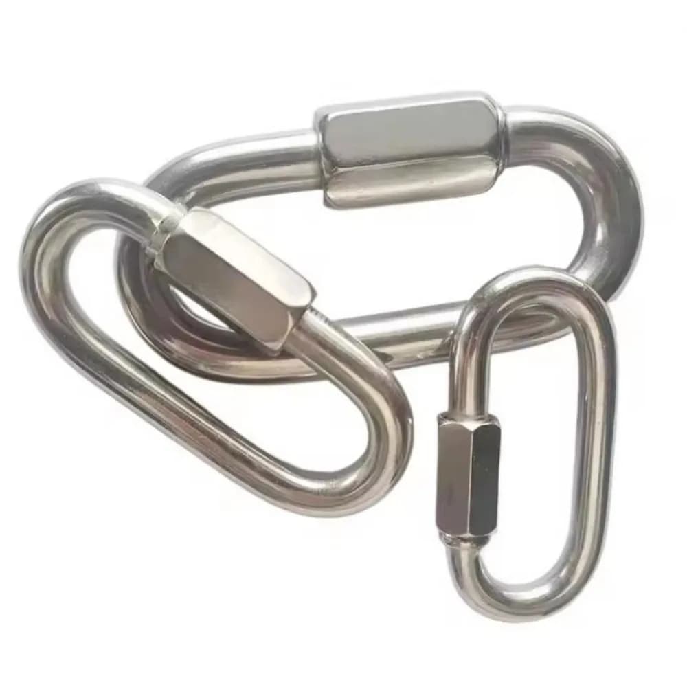 Nuovi Anelli di Collegamento Rapido in Acciaio Inox M3.5~M14 con Chiusura a Vite e Gancio di Sicurezza