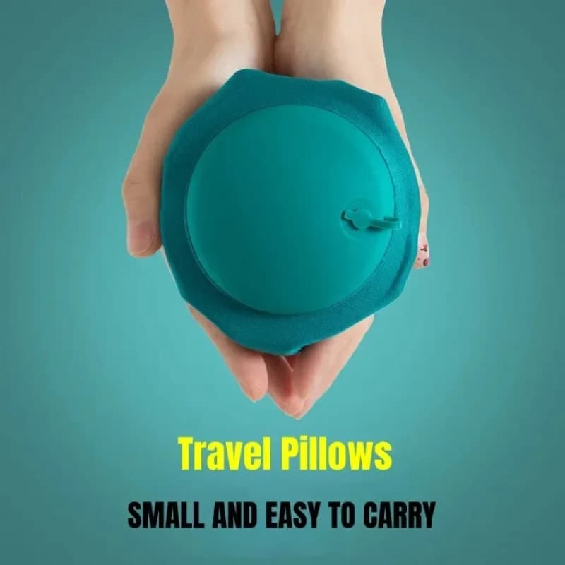 Cuscino da viaggio gonfiabile a forma di U Cuscino di supporto per il collo ad aria portatile Comodo cuscino per dormire per gonfiare il cuscino per il collo