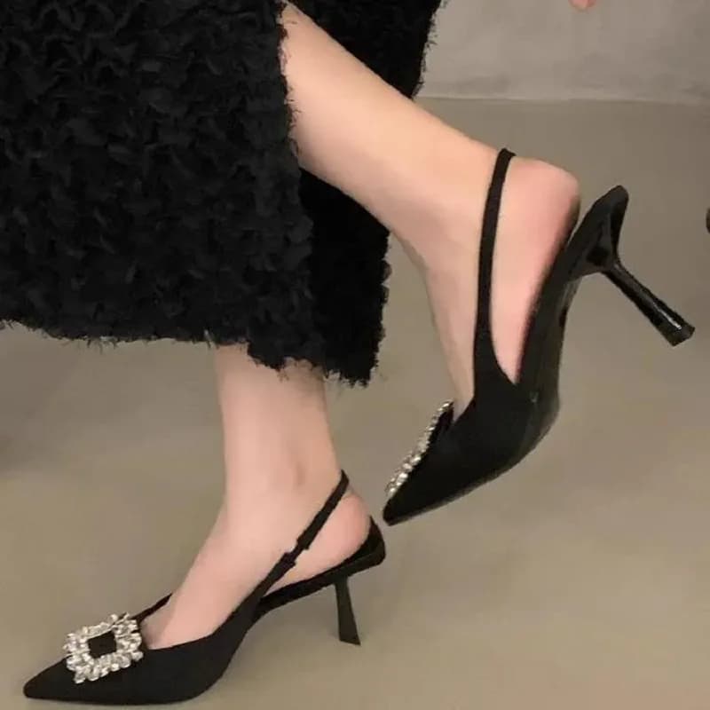 Scarpe da donna classiche leggere con punta a punta e tacco alto, eleganti scarpe beige con tacco a spillo, modello B643