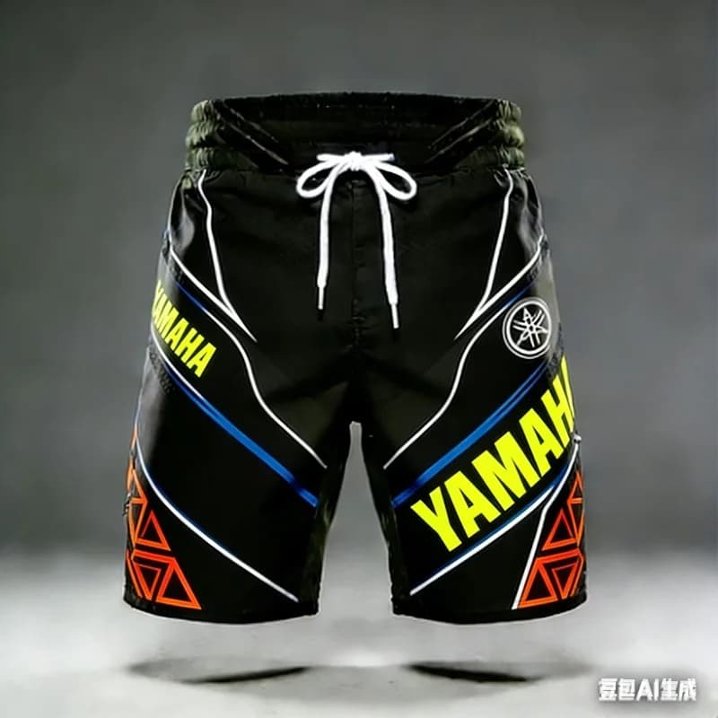 Yamaha Neri Trendy Summer 2026 Sports Shorts for Men and Women, Fast Drying Fashion Casual for Motorcycles and Cycling