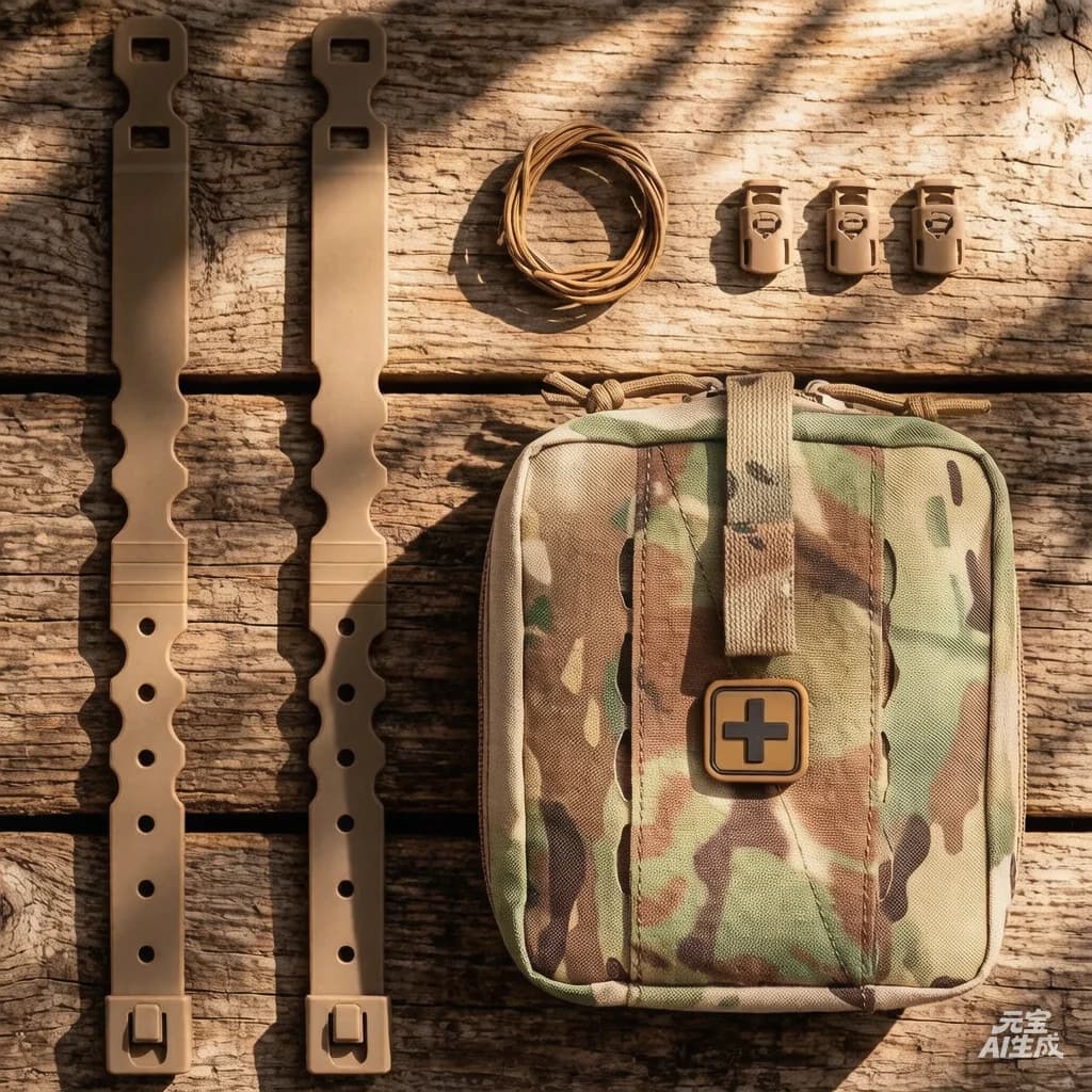 Tactical Medical First Aid Kit Pouch Compact MOLLE Trauma Bag for EMS & Outdoor Emergency Use
