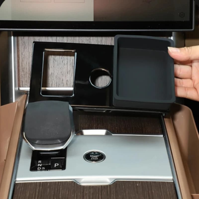 For Land Rover Range Rover Vogue 2024-2025, ABS Central Control Panel Cover, Storage Box, Car Interior Accessories