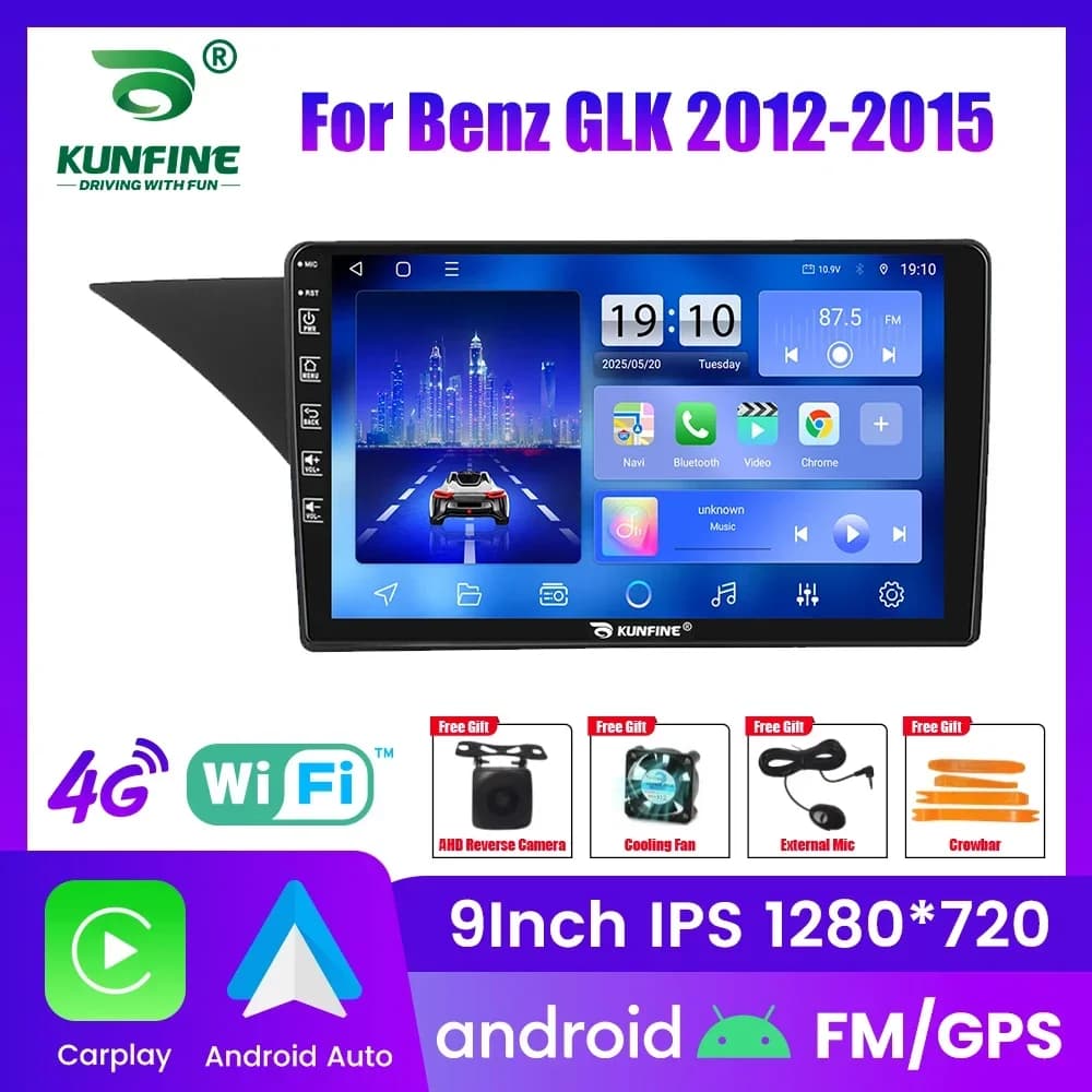 Autoradio Android per Benz GLK 2012-2015, stereo 2Din Octa Core con navigatore GPS, schermo IPS, Carplay e Android Auto