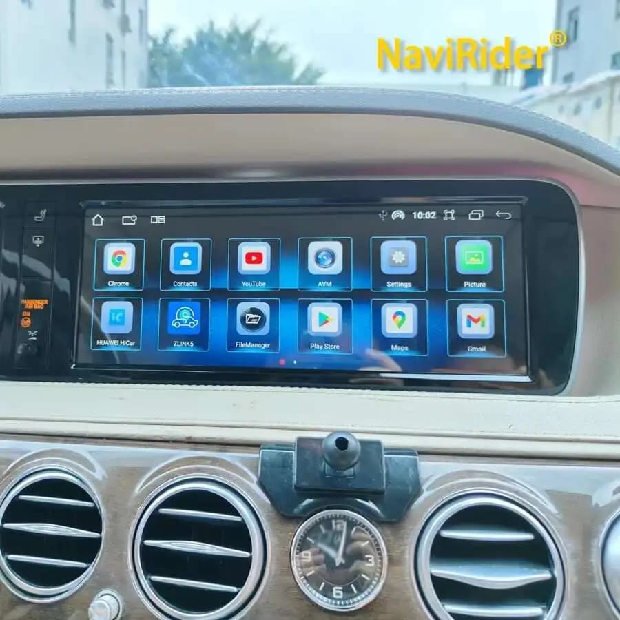 Lettore Video per auto con schermo Qled Android 13 da 12.3 "per Mercedes Benz classe S W222 2014-2018 Carplay navigazione GPS Multimedia DSP